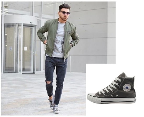 Dễ dàng phối đồ với giày Converse 1970s xanh rêu