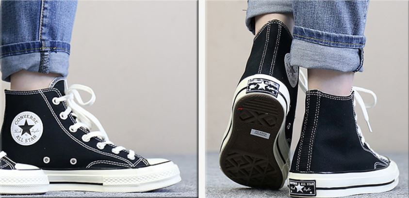 Phần đế giày converse cổ cao