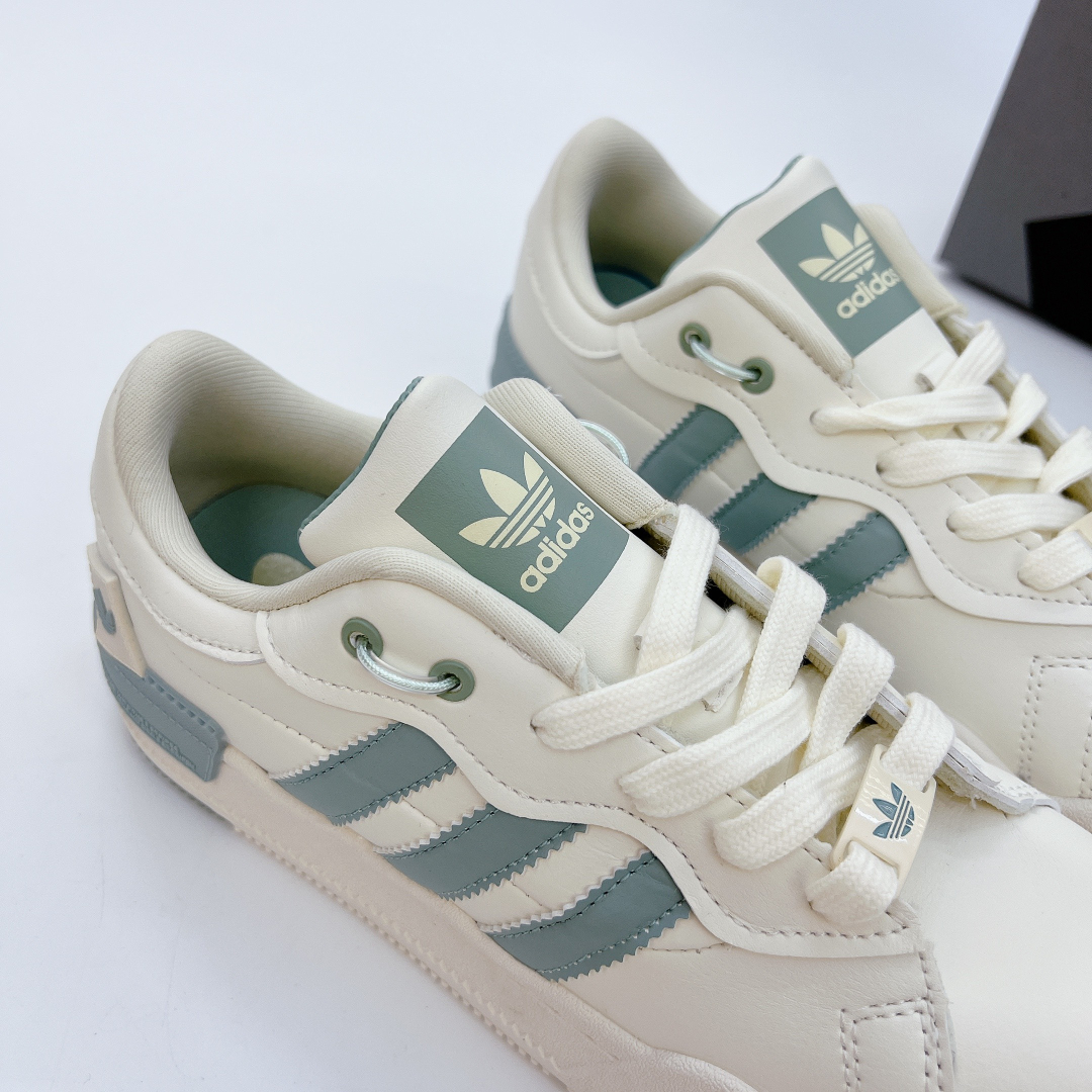 Giày Adidas Rey Galle White Dash Green Siêu Cấp