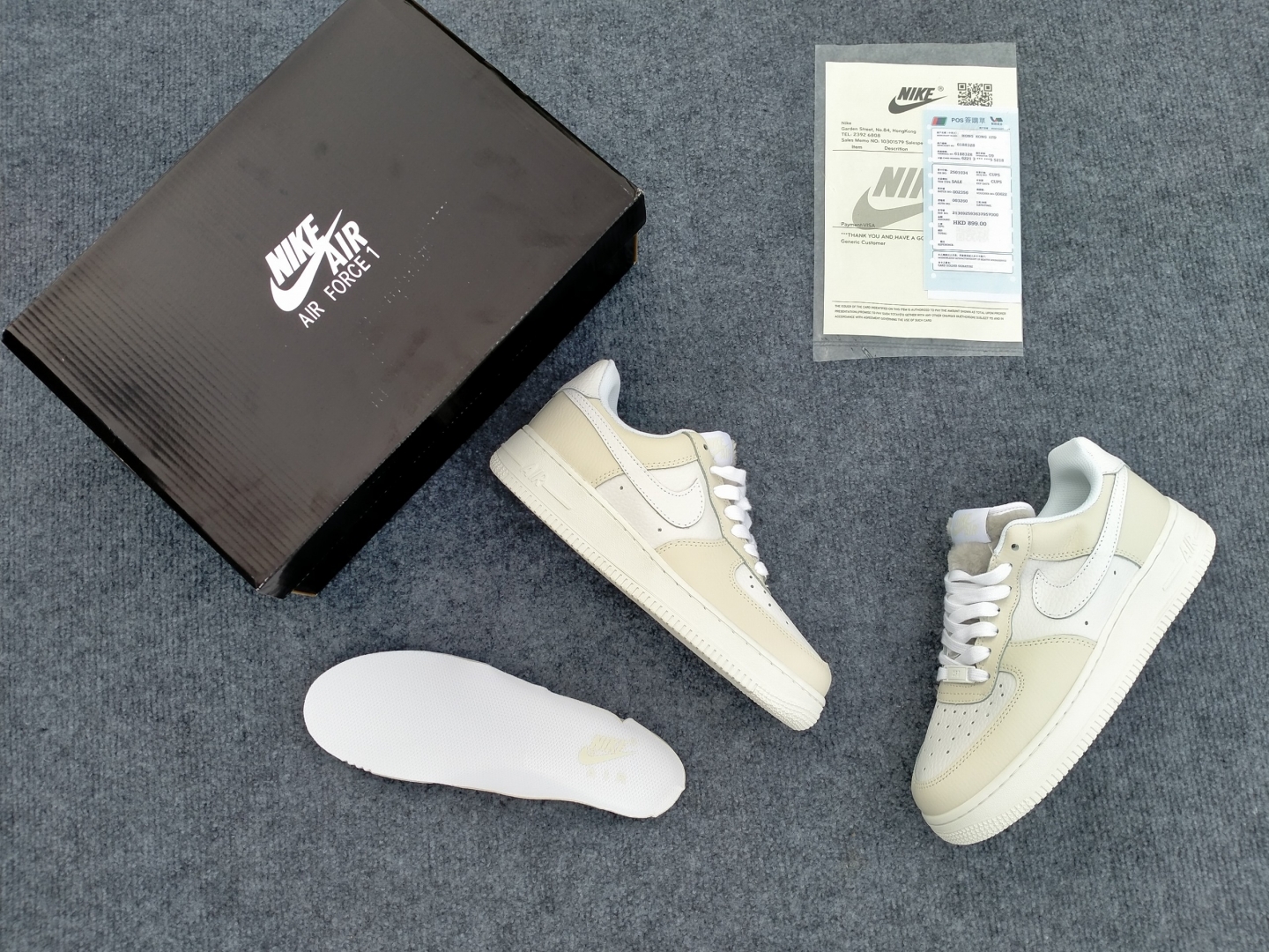 Nike air force 1 trắng sữa siêu đẹp