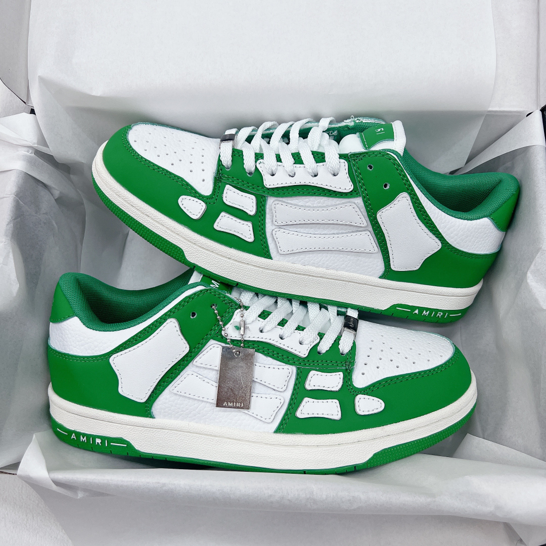 Giày Amiri Skel-top Low Green Xanh Lá Siêu Cấp