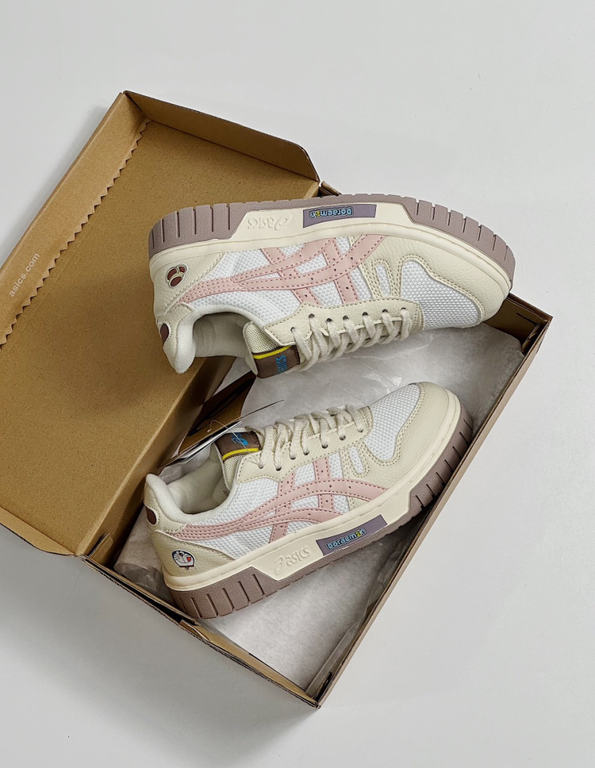 Giày Asics Doraemon Court Mz Cream White Siêu Cấp