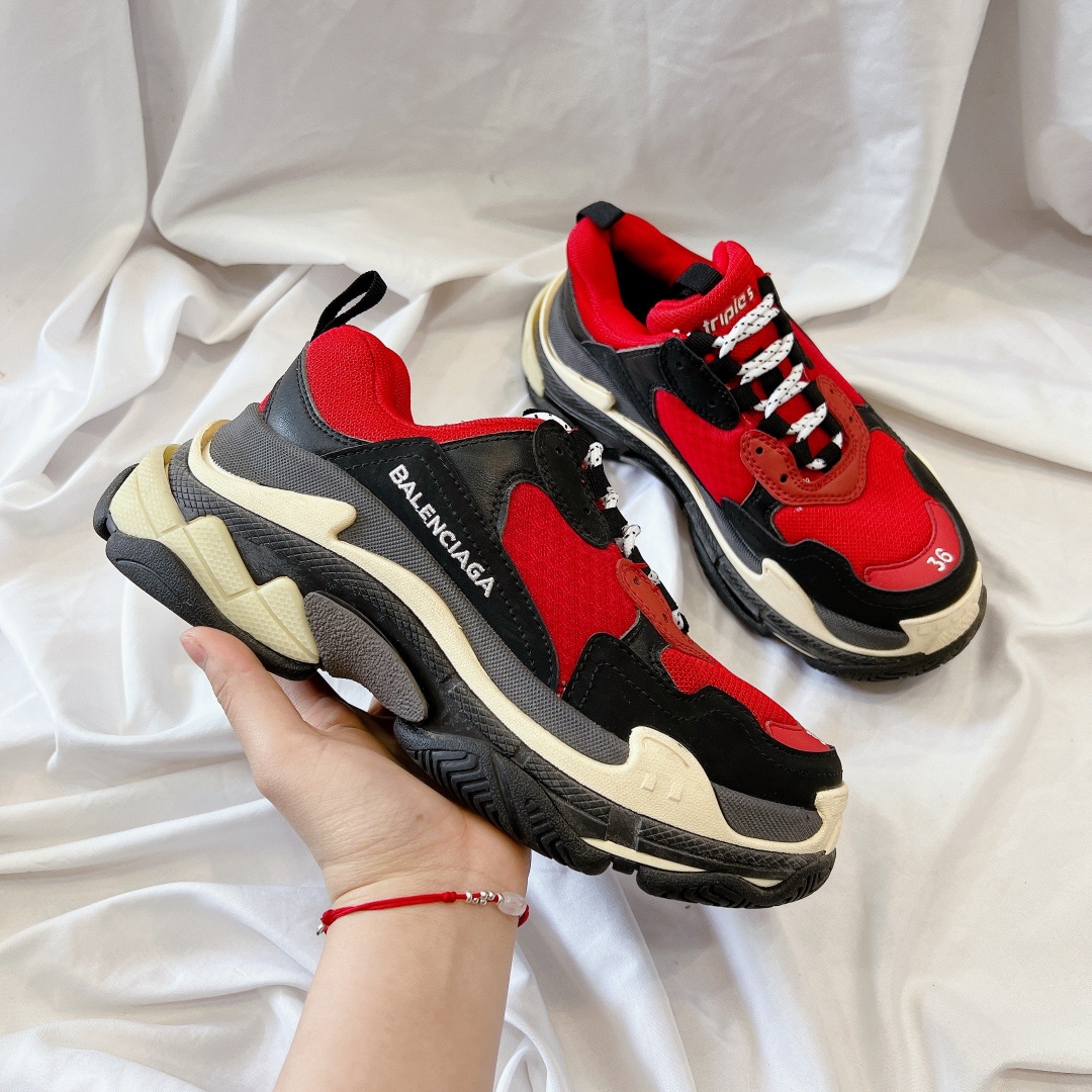 giày thể thao balenciaga đỏ đen rep 11 được nhiều bạn săn đón