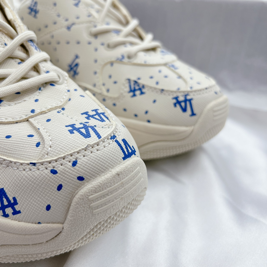 GIÀY MLB Big Ball Chunky Saffiano Diamond Monogram Xanh Dương