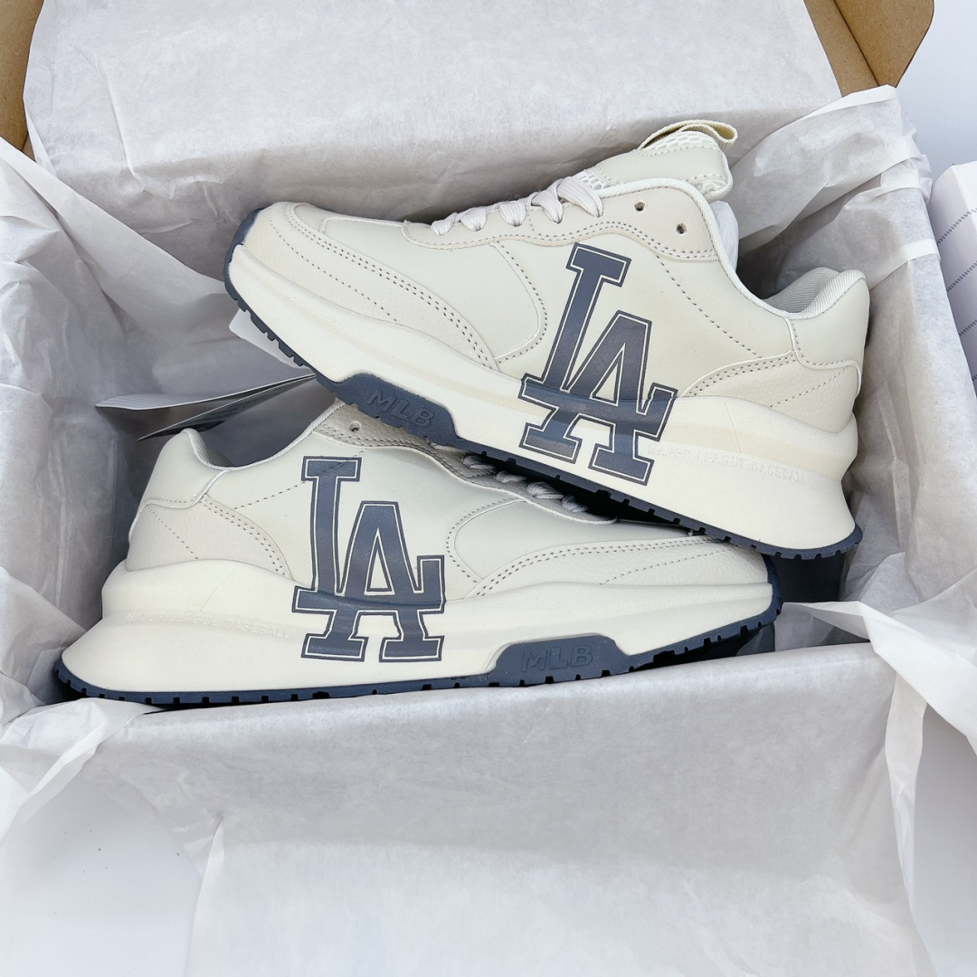 Giày MLB Chunky Runner Basic LA Dodgers Ivory Siêu Cấp