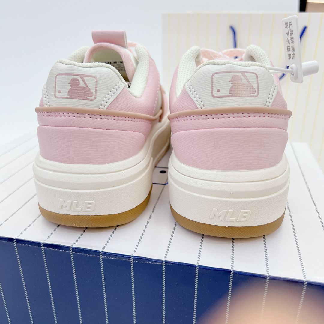 Giày MLB Chunly Liner Mid LA Pink Brown Siêu Cấp