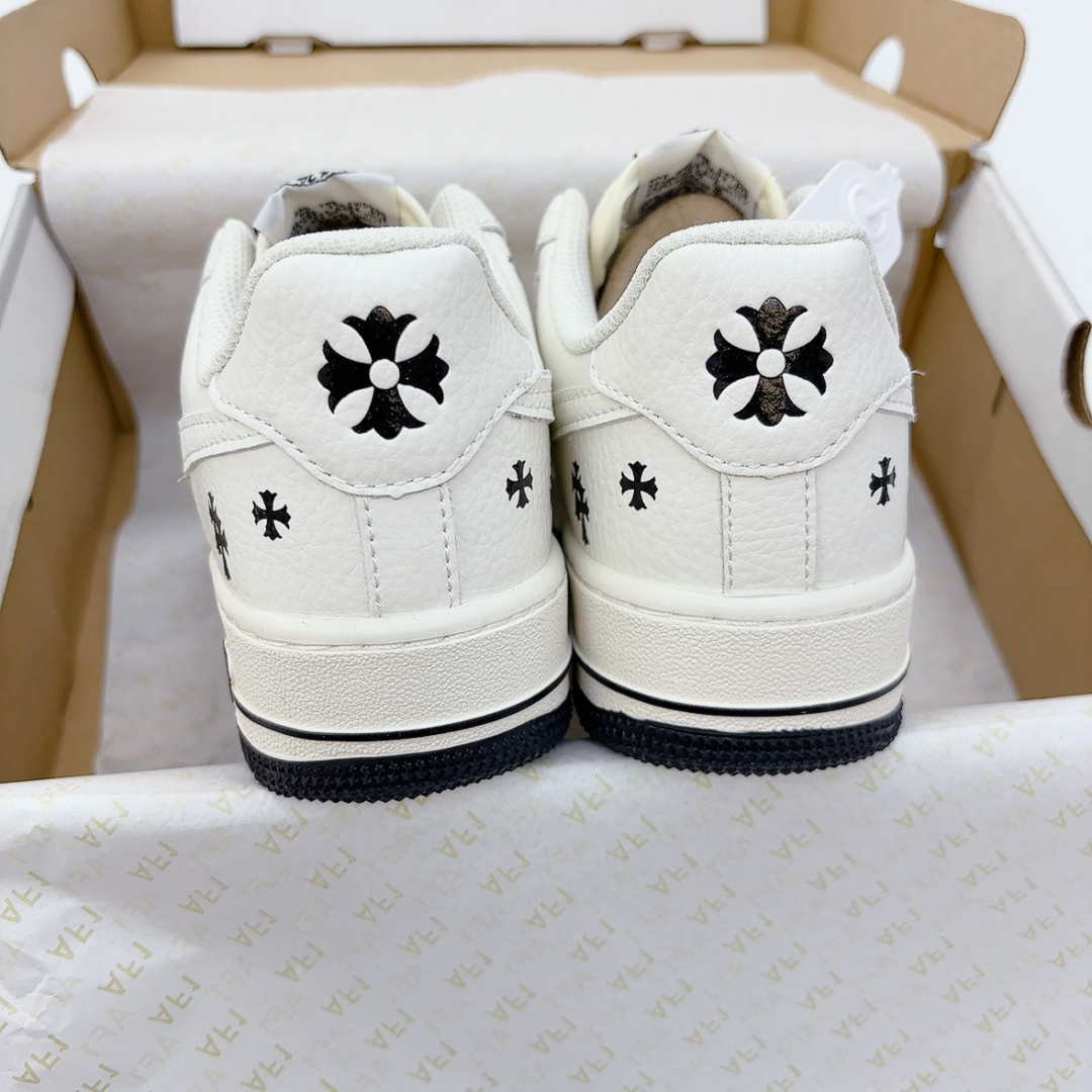 Giày Nike Air Force 1 Chrome Hearts White Black Siêu Cấp