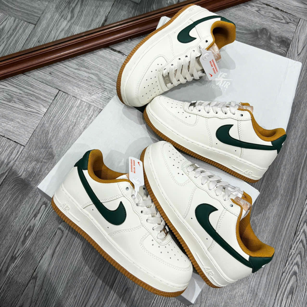 Giày Nike Air Force 1 Cream White Beige Green Gum Siêu Cấp