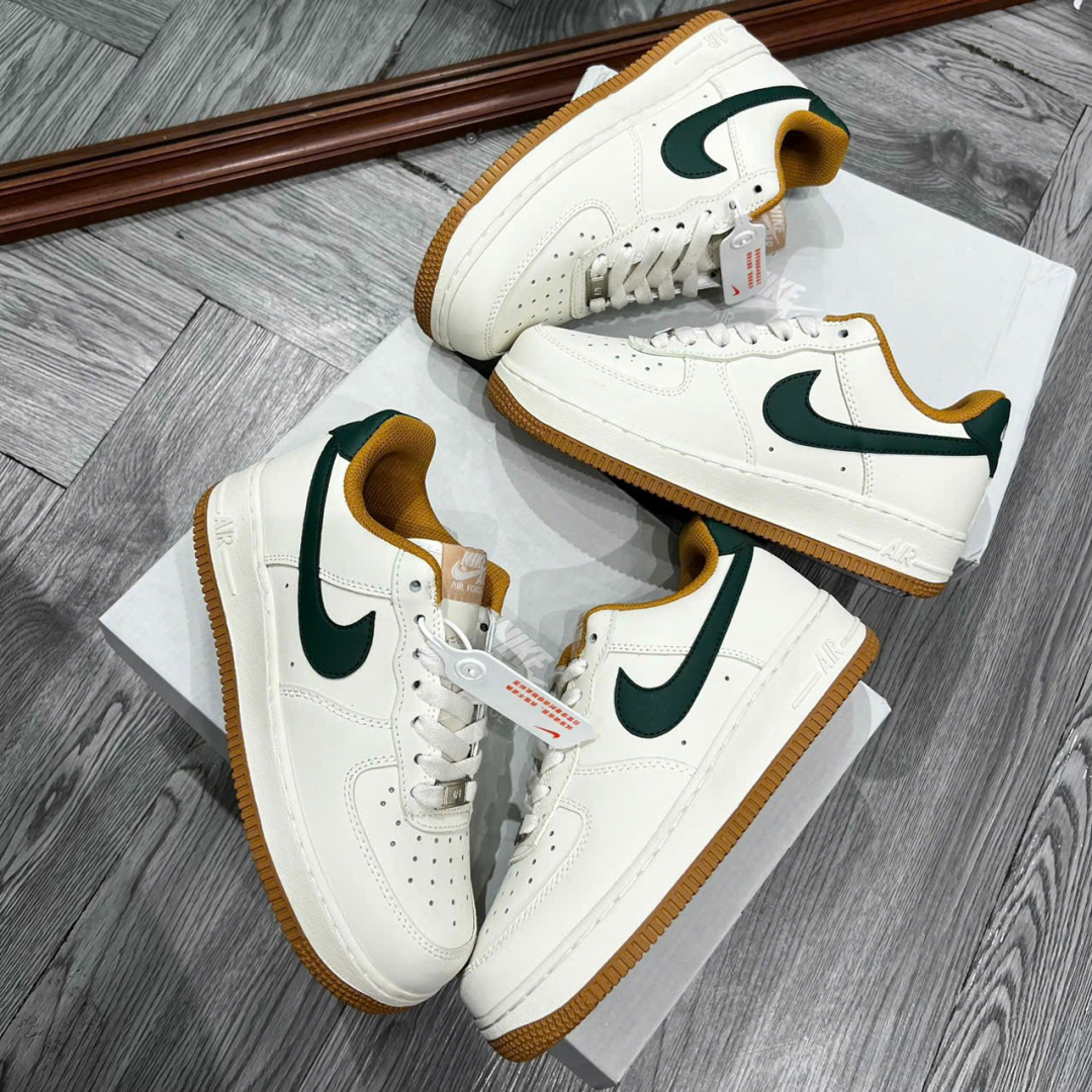 Giày Nike Air Force 1 Cream White Beige Green Gum Siêu Cấp