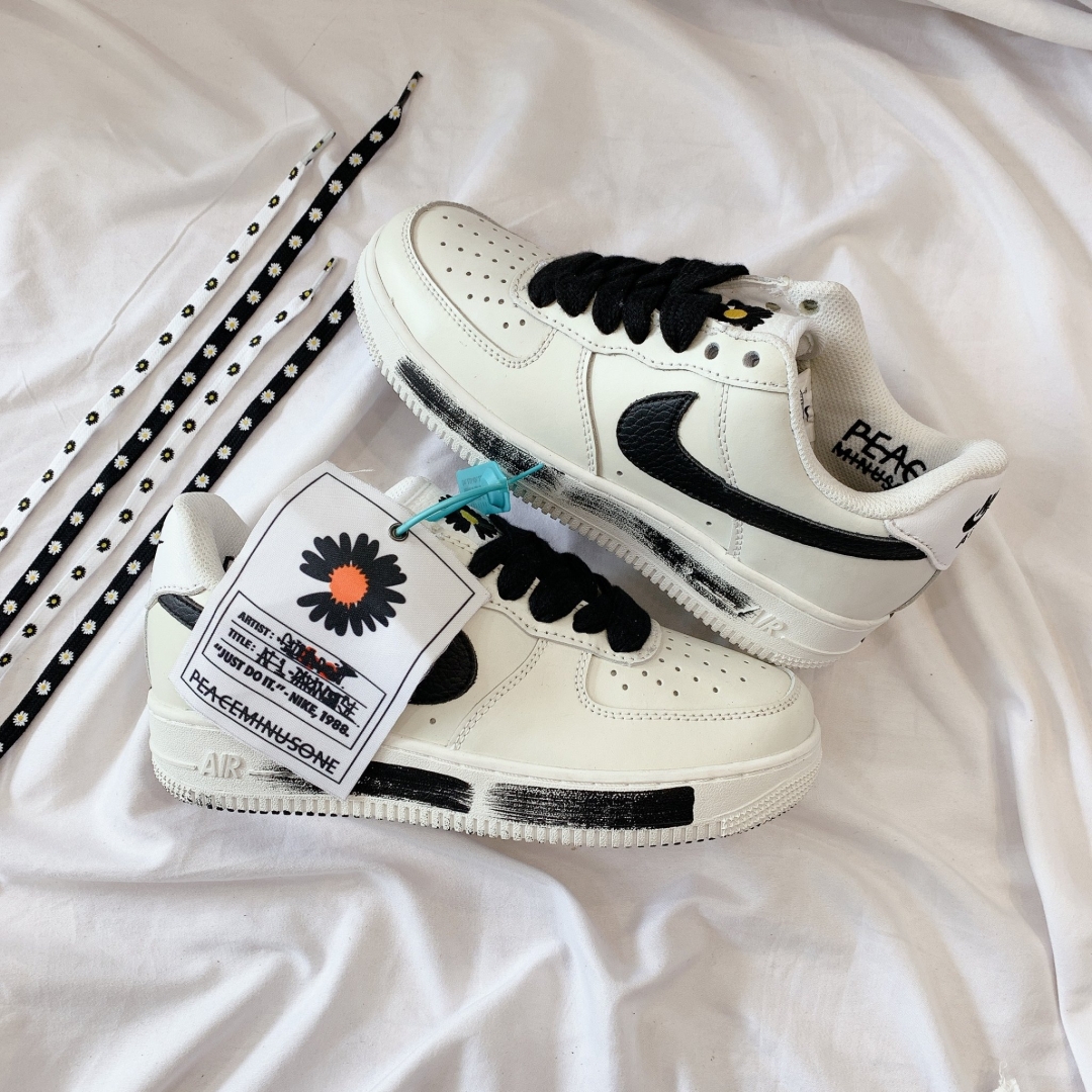 Full toàn cảnh siêu nét của em nike air force 1 hoa cúc 
