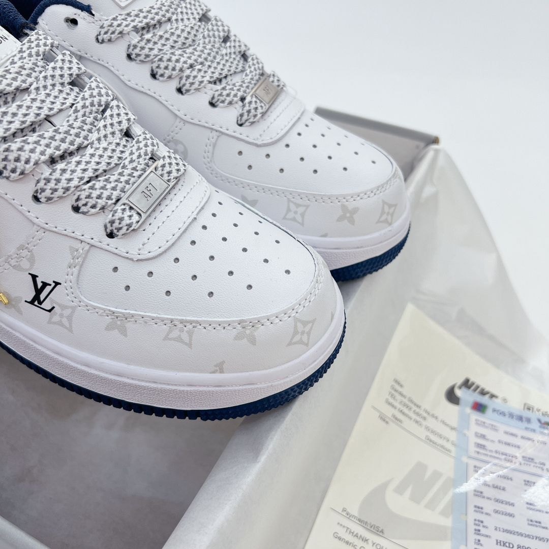 Gi&agrave;y Nike Air Force 1 Louis Vuitton Denim Thunder Si&ecirc;u Cấp