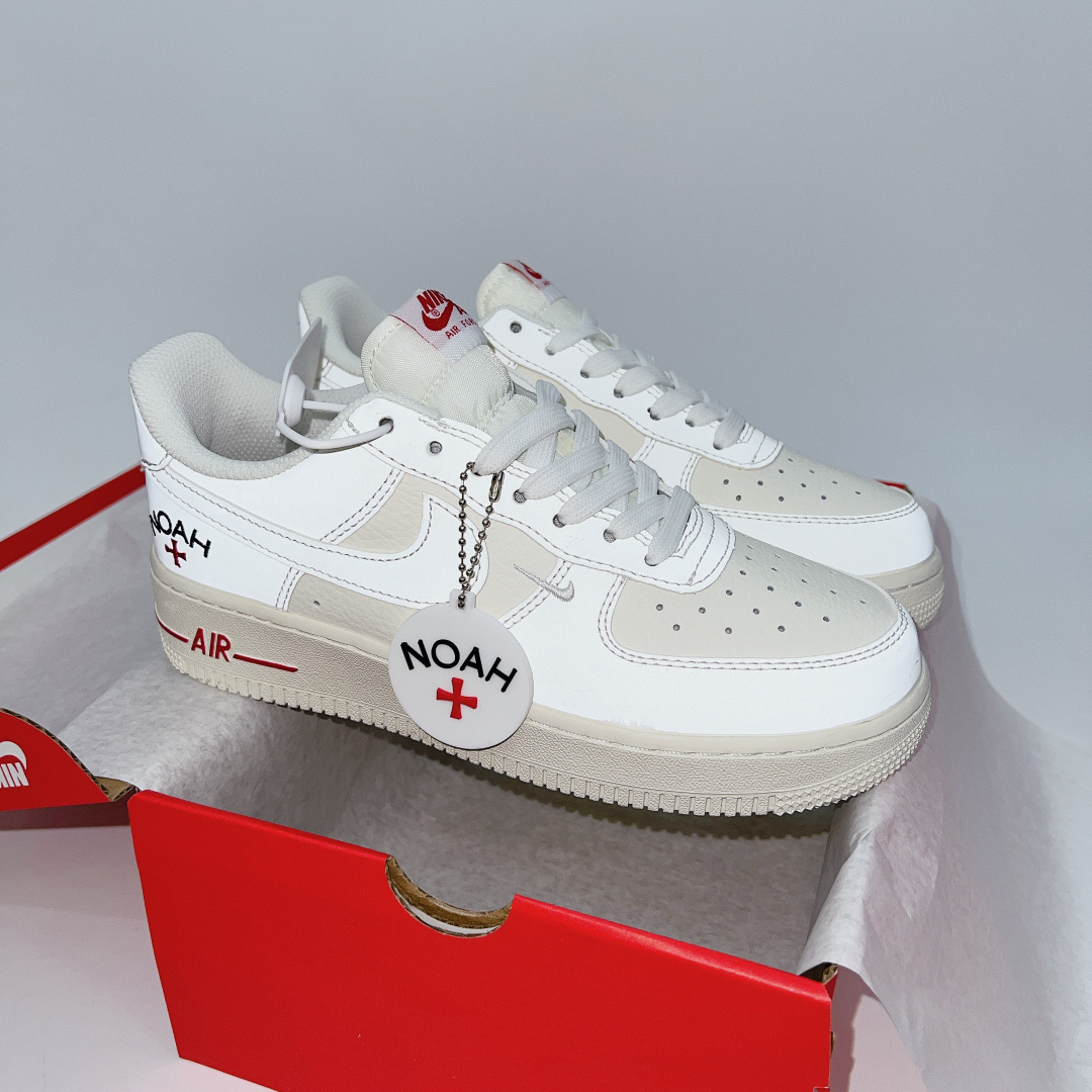 Giày Nike Air Force 1 Low Noah Cream Red White Siêu Cấp