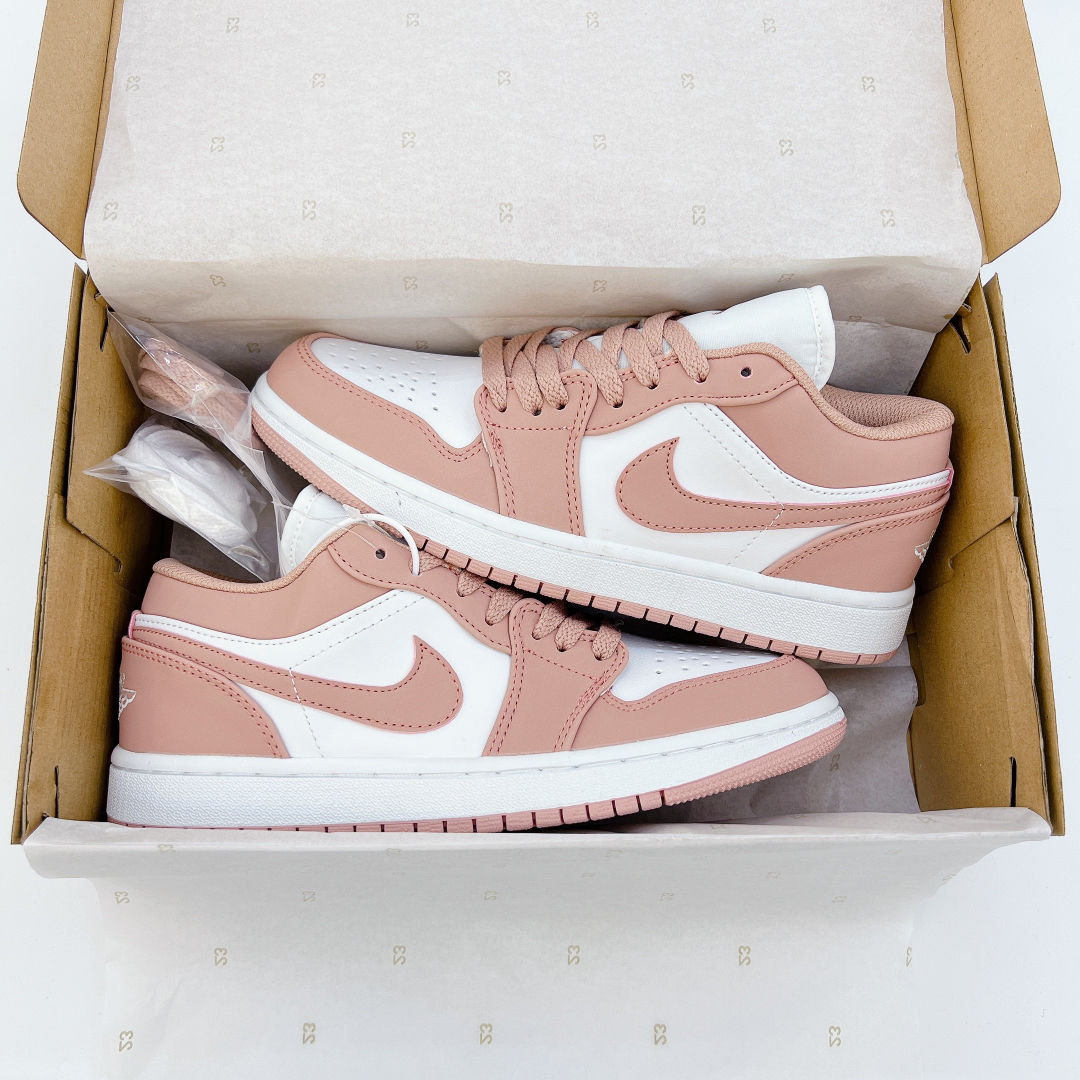 Gi&agrave;y Nike Air Jordan 1 Low Salmon Pink Si&ecirc;u Cấp