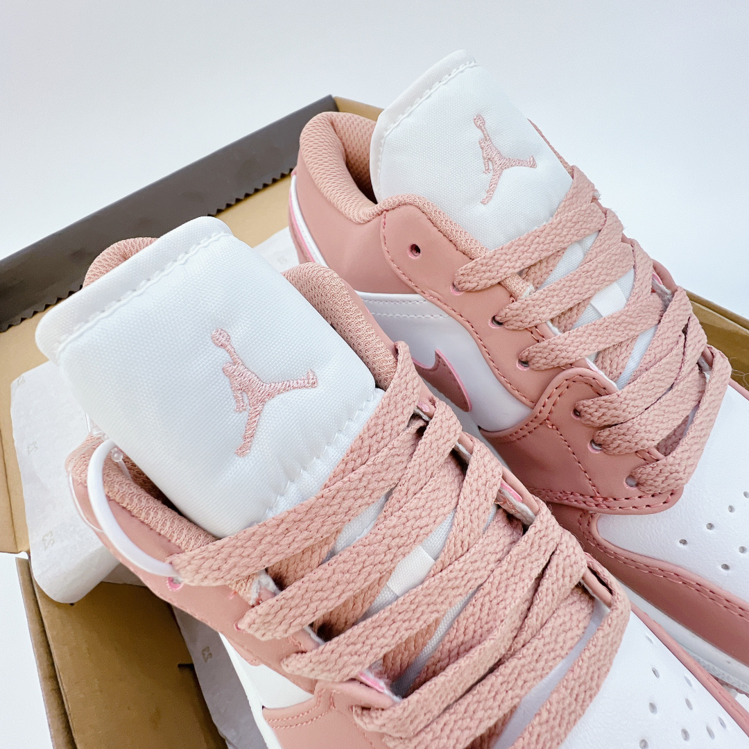 Gi&agrave;y Nike Air Jordan 1 Low Salmon Pink Si&ecirc;u Cấp