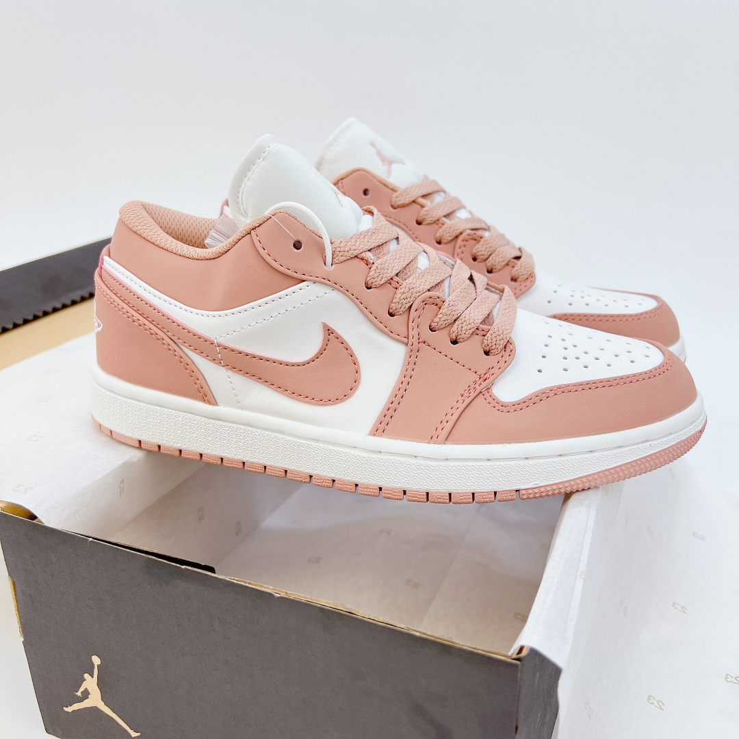 Gi&agrave;y Nike Air Jordan 1 Low Salmon Pink Si&ecirc;u Cấp