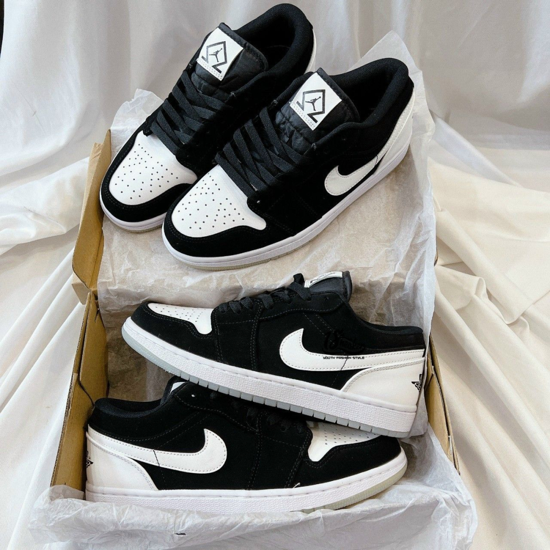 Giày nike jordan low kim cương đen cực hot