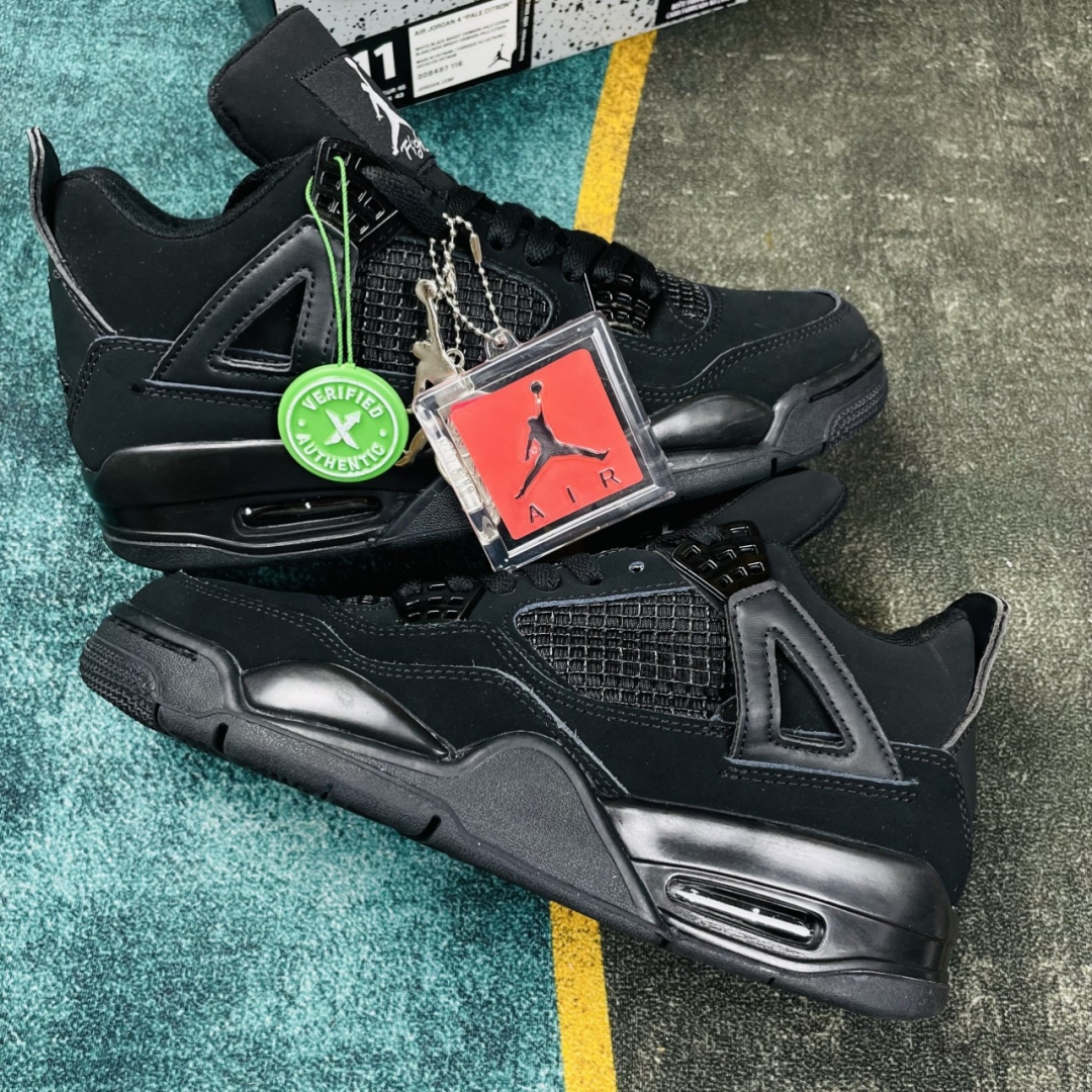 Nike jordan 4 full đen siêu cấp
