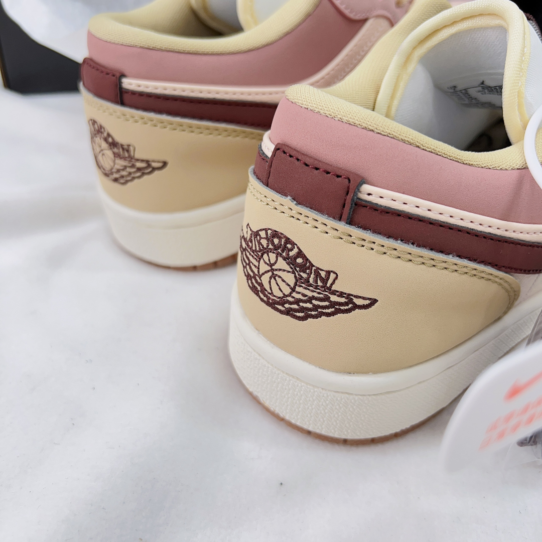 Giày Nike Jordan 1 Low Pink Brown siêu Cấp