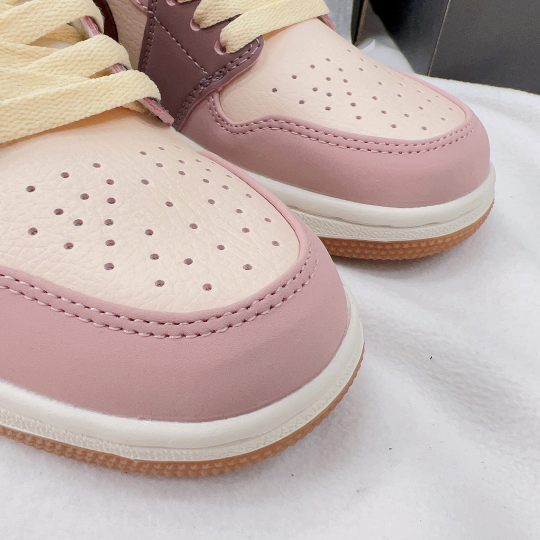 Giày Nike Jordan 1 Low Pink Brown siêu Cấp
