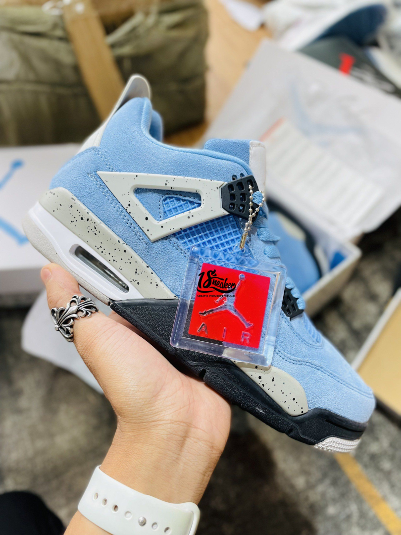 giày sneaker jordan 4 xanh siêu cấp
