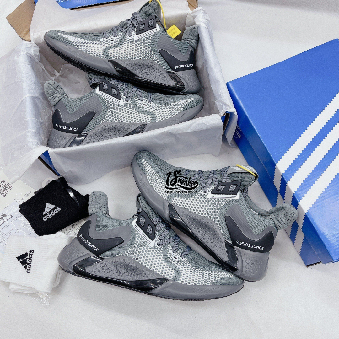 giày adidas Alphabounce xám siêu cấp