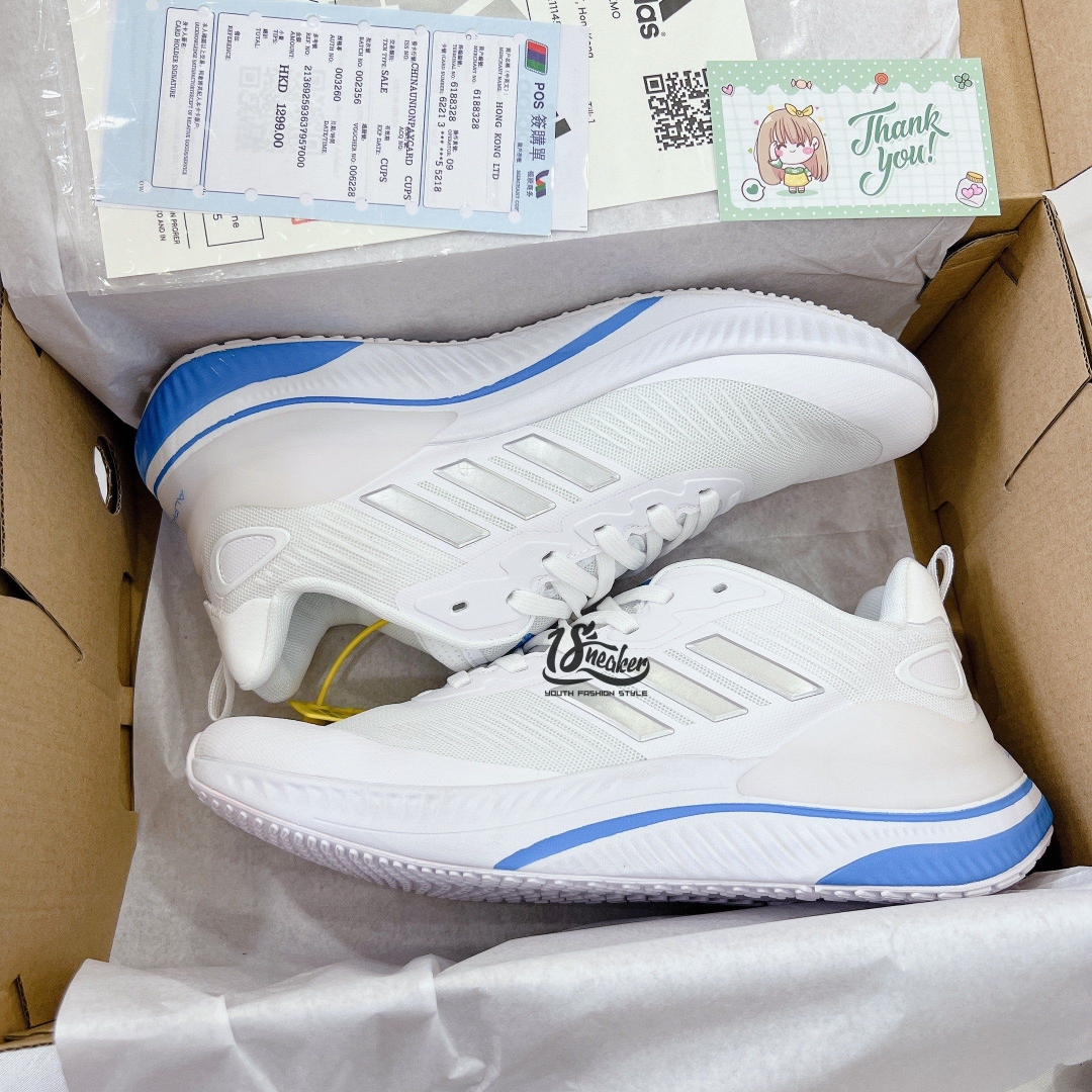 EQT Trắng chạy bộ sử dụng đế siêu nhẹ