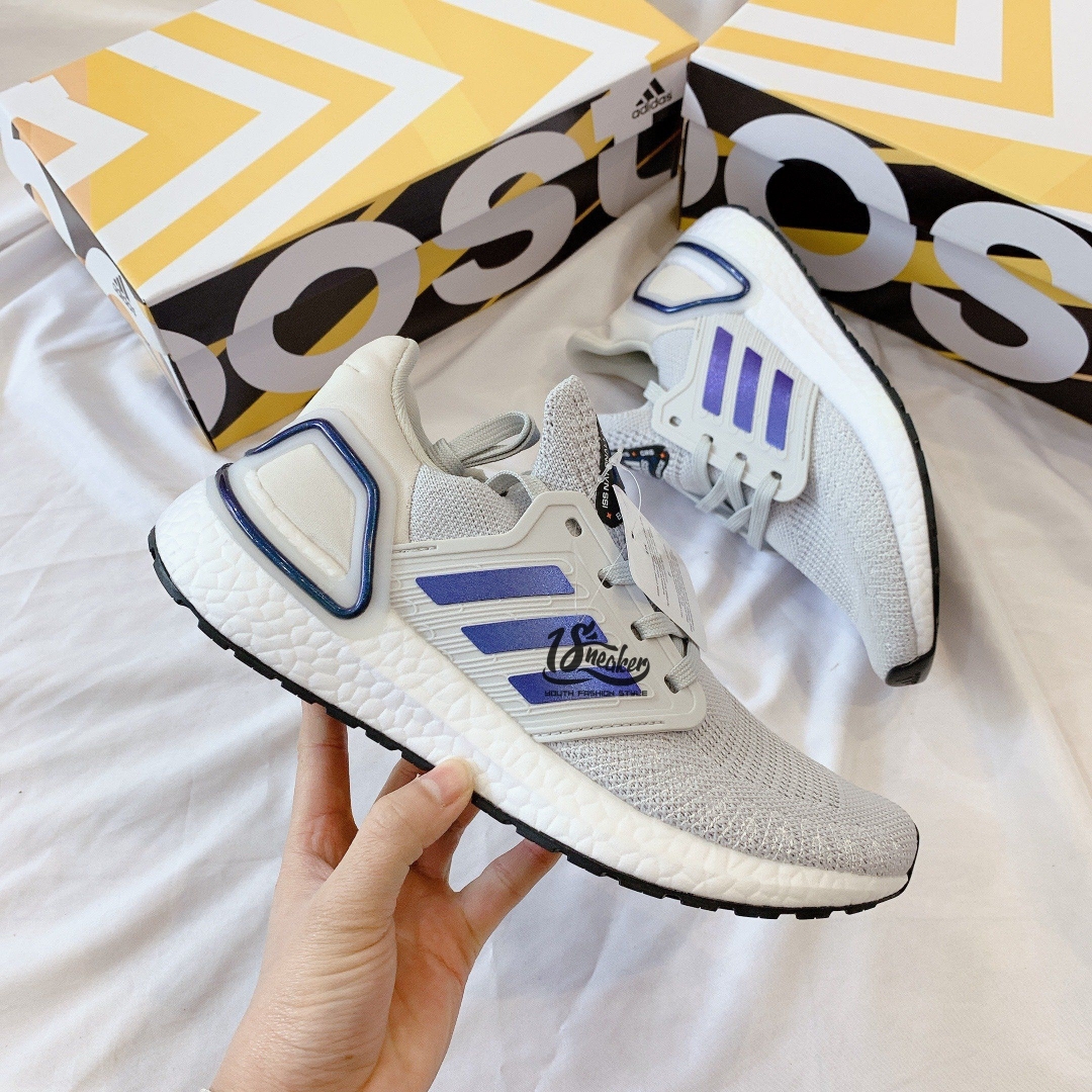 Giày giày adidas đáng mua UltraBoost Adidas xám bạc