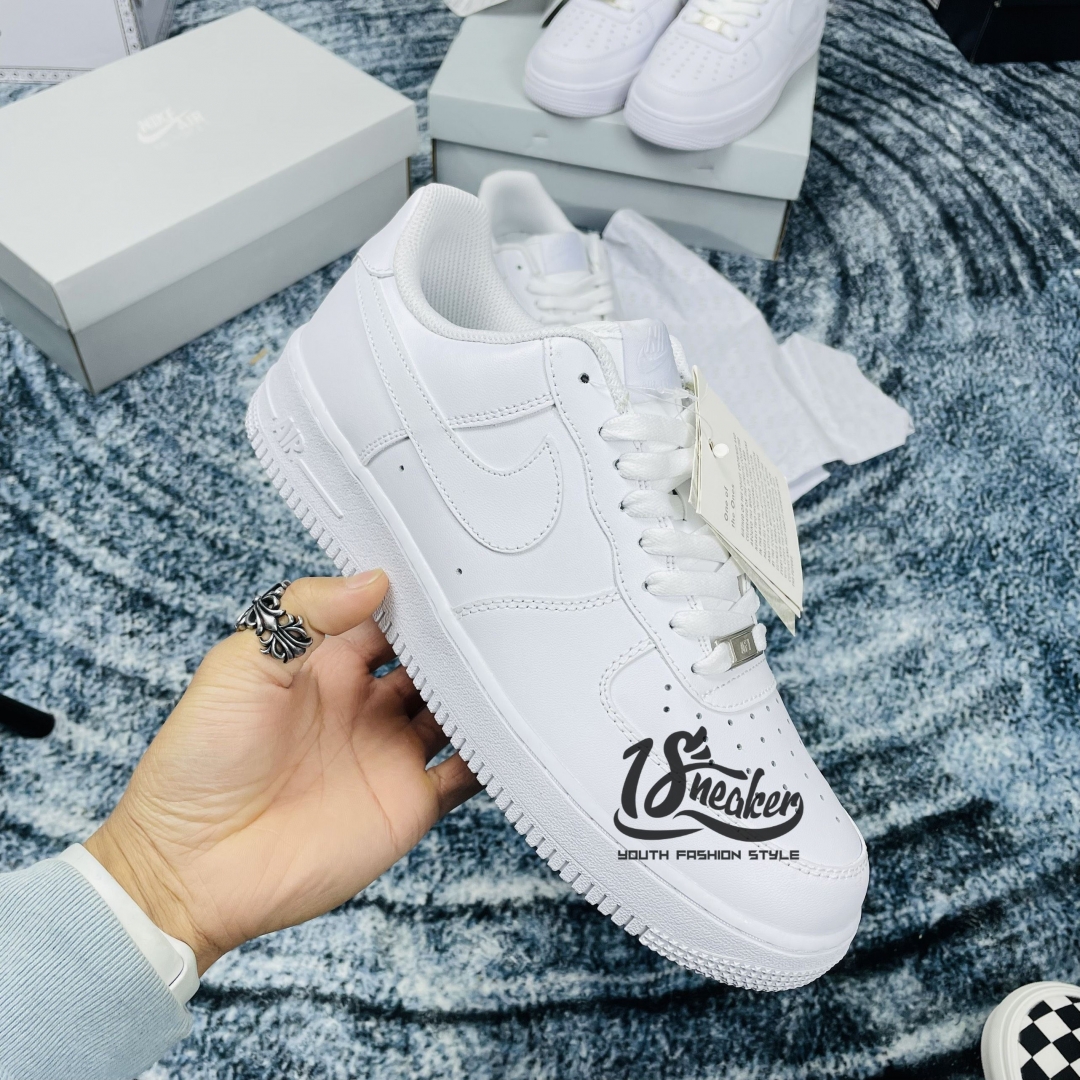 GIÀY NIKE AIR FORCE 1 ALL WHITE TRẮNG REP 11 LIKE AUTH hot 2022