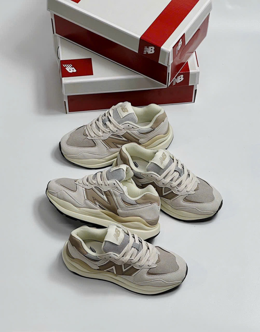 Giày New Balance 5740 Brown Cream Siêu Cấp