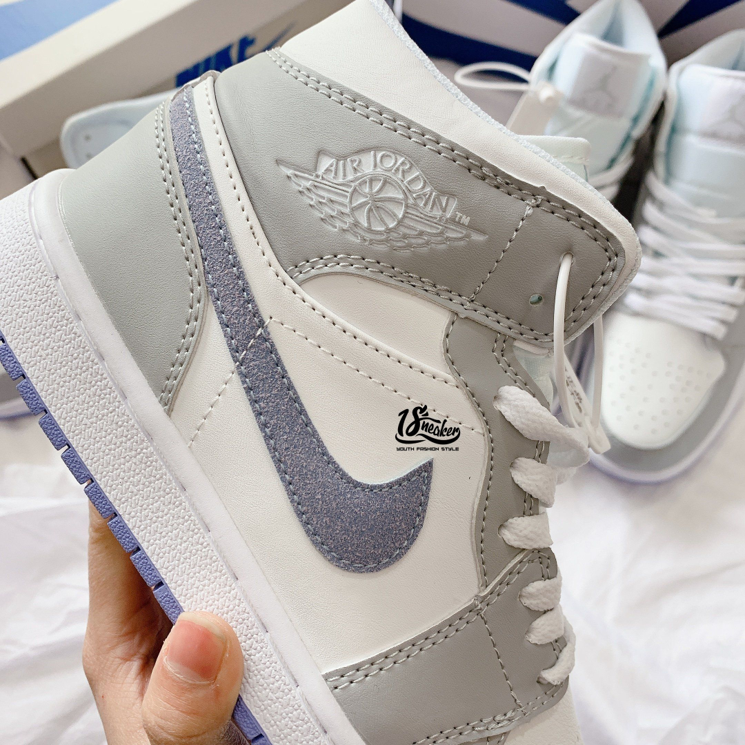 Cận cảnh từng chi tiết nhỏ về vẻ đẹp của nike jordan wolf grey