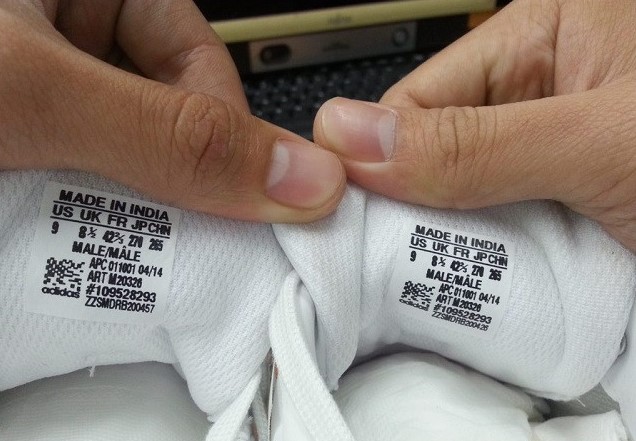 Kiểm tra bằng mã code, tem giày