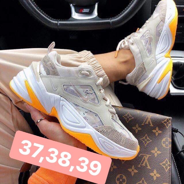 Nike M2K Tekno Trắng Đế Cam