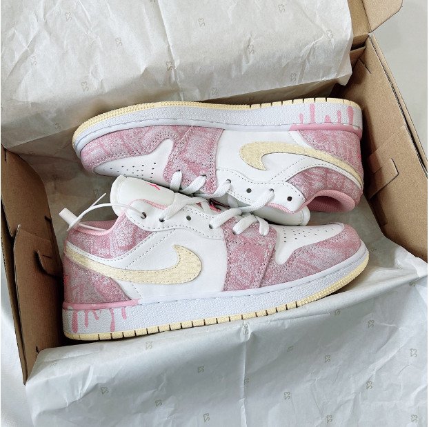 NIKE AIR JORDAN 1 LOW PAINT DRIP REP 11 CỰC CHẤT