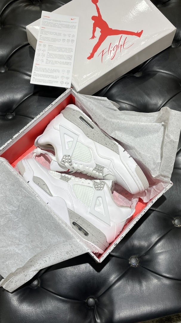Jordan 4 Retro Pure Money logo đỏ Siêu Cấp