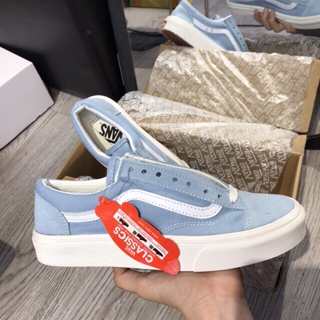 Vans xanh tồn màu cực đẹp