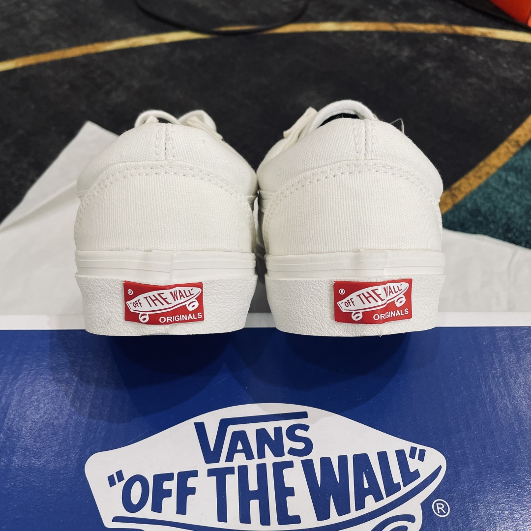 Giày Vans trắng rep 11 Old Skool True White Rep 11