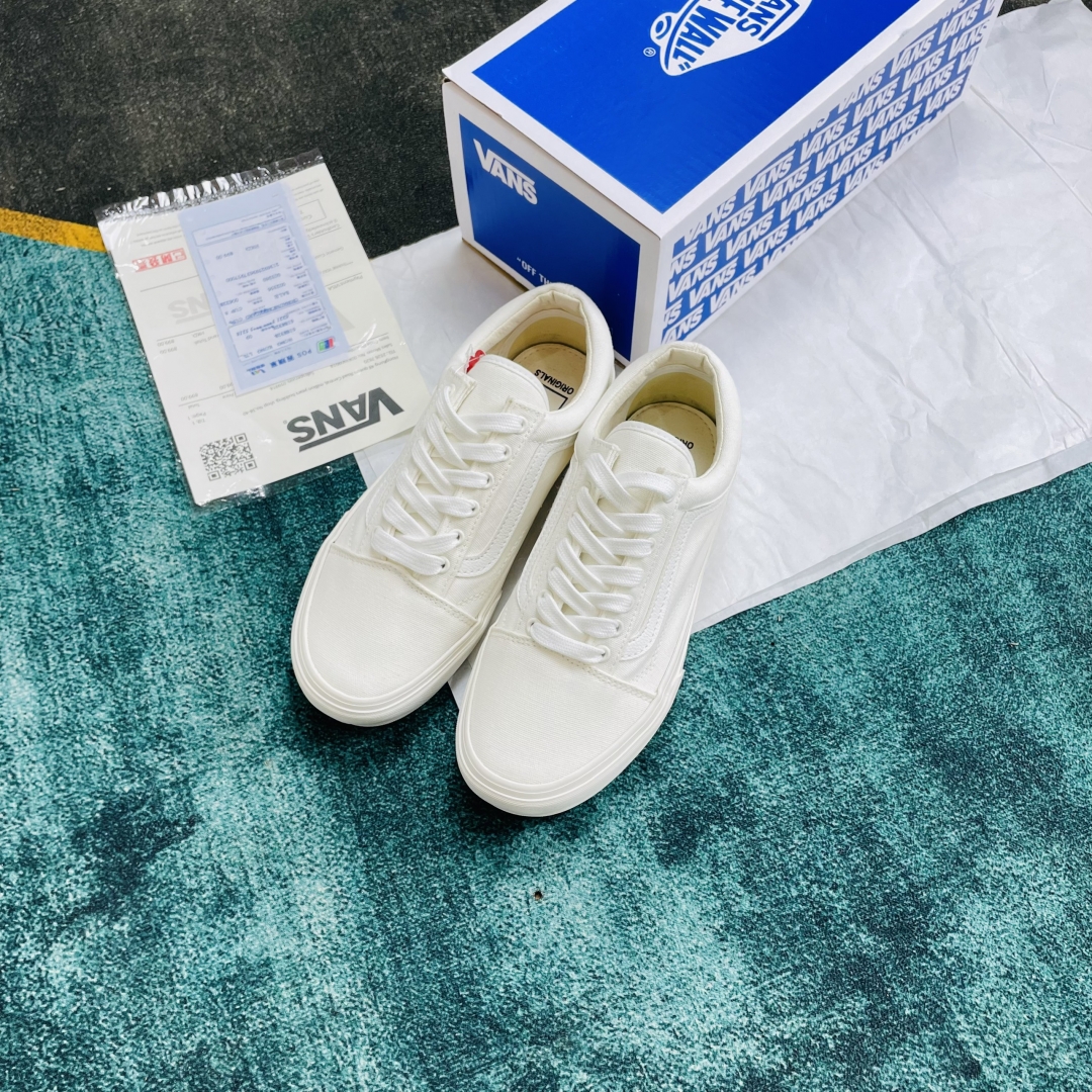 Giày Vans trắng rep 11 Old Skool True White Rep 11