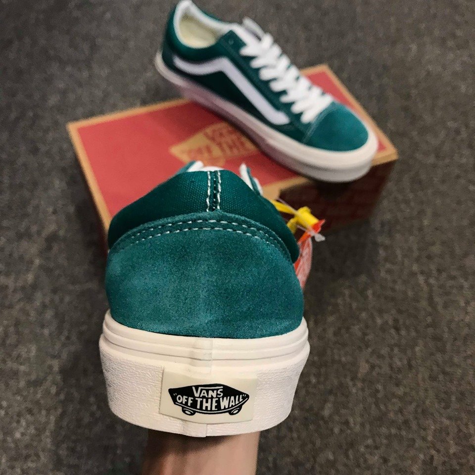 Vans Old Skool Xanh lá - Pig Suede Fairway